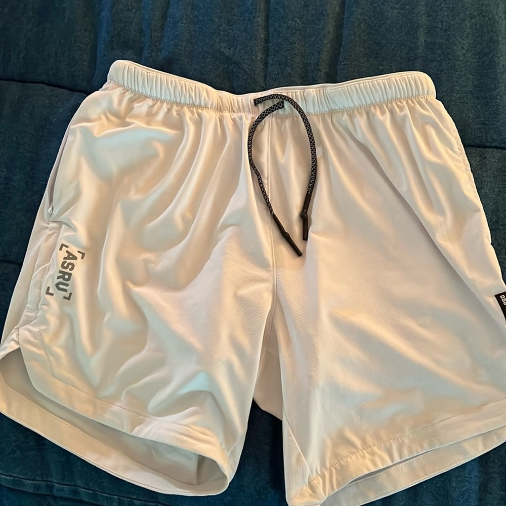 White athletic shorts from ASRV